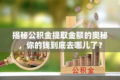伊通揭秘公积金提取金额的奥秘，你的钱到底去哪儿了？